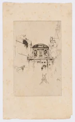 Temple Bar, c.1877 (aguafuerte y punta seca; tinta sobre papel)