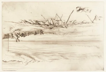 La playa, Hastings, 1873