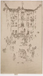 El patio, Bruselas, 1887