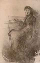 El escritorio, c1870, 1904
