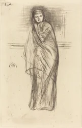 El modelo descansando, 1870