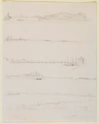 El Rin, cerca de Worms y Oppeheim, 1858