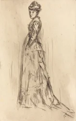 El vestido de seda, c. 1873