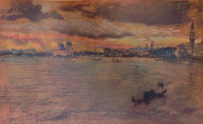 La tormenta, atardecer