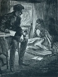 El sermón de prueba, c. 1862, 1923