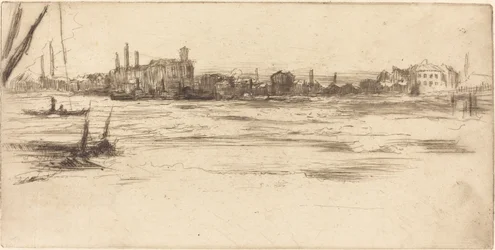 El Támesis turbulento, c. 1875
