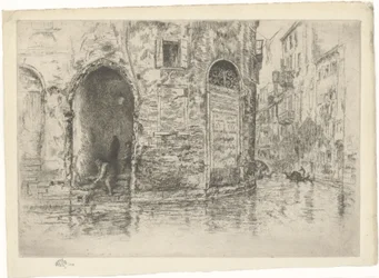 Las dos puertas. Primera serie veneciana, lámina 2 (de 12)