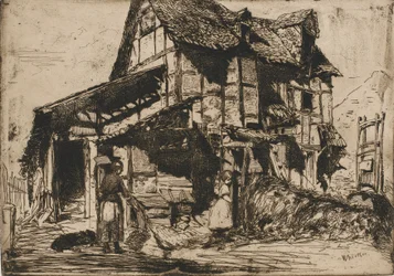 El inquilinato inseguro. Uno de los doce grabados de la naturaleza. El conjunto francés, 1858