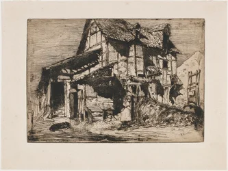 El inmueble inseguro. Uno de los doce grabados de la naturaleza, The French Set, 1858