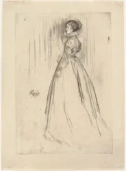 El vestido de terciopelo, Sra. Leyland, 1873