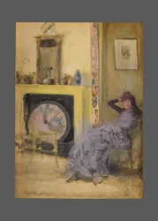 La habitación amarilla, c.1883-84 (acuarela y gouache sobre cartón)