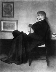 Thomas Carlyle, ensayista, satírico e historiador escocés, c1873
