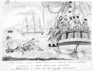 Un espantapájaros para asustar a John Bull o, el modo de Wright para armar un escándalo