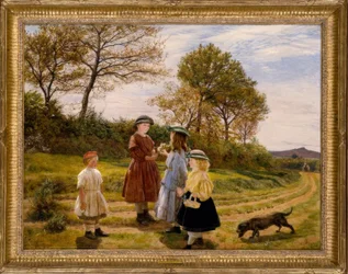Las recolectoras de flores / Pintura, 1863