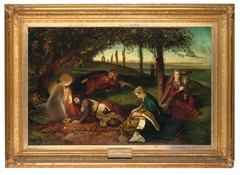 El Sancgreall, el Rey Arturo curado de su grave herida