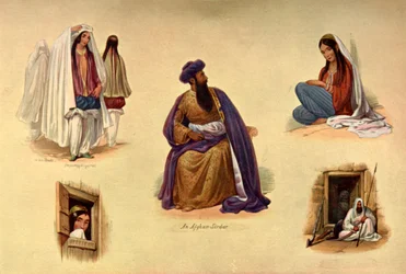 Tipos de Kabul, 1840s, 1901
