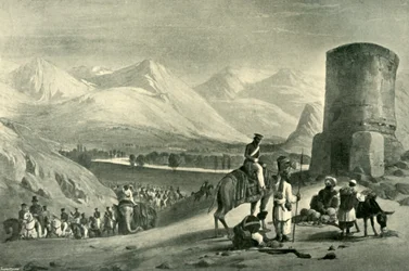 El Valle de Maidan y la Torre Buzrak, 1842, 1901