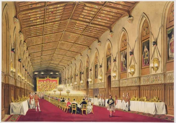Salón de San Jorge, Castillo de Windsor, 1838