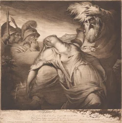 El Rey Lear y Cordelia