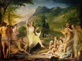 Orfeo, primero en la serie El Progreso de la Cultura y el Conocimiento Humano, c.1777-84