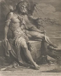 Filoctetes en la isla de Lemnos