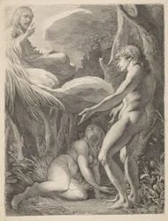 El descubrimiento de Adán y Eva El descubrimiento de Adán y Eva después de la caída Descubrimiento de Adán y Eva