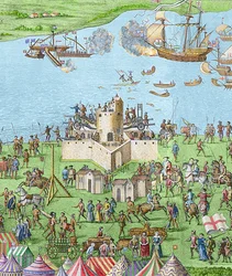 El hundimiento del Mary Rose durante la Batalla de Solent, 1545, 1778