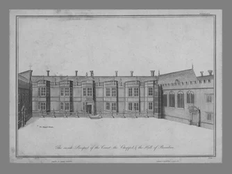 La perspectiva interior del Tribunal, la Capilla y el Salón de Beaulieu, 1786