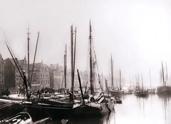 Barcos del canal, Róterdam, 1898