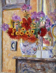 Flores en el salón, Chateau de Nanteuil