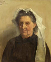 Anciana con gorro blanco, 1903