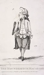 El Macaroni de Houndsditch, 1772