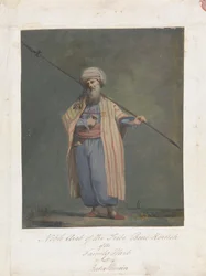 Noble árabe de la tribu Beni-Koreish de la familia Harb en Beder-Hunein