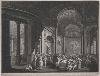 Fete Champetre, 9 de junio de 1774 (Interior del comedor)