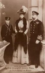 El Rey Jorge V, la Reina María y el Príncipe de Gales