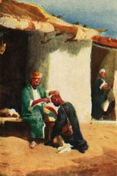 Afeitado de la cabeza - Hechos xxi 24, c. 1924. Creadores: James Clark, Henry A Harper