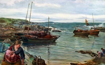 En casa con la marea, 1880, 1912