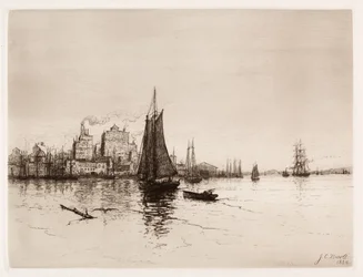 Escena del puerto, 1884