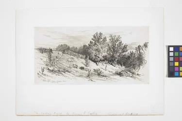 Un campo en barbecho (tinta)