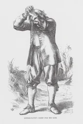 El dolor de Little-Faith por su pérdida (grabado)