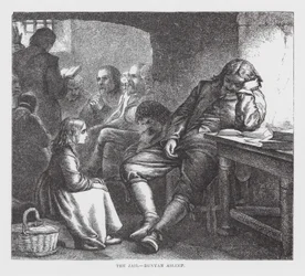 La cárcel, Bunyan dormido (grabado)