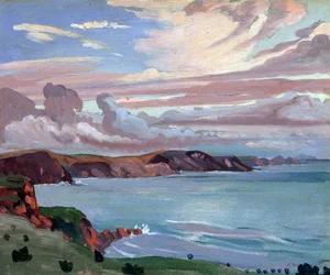 Costa de Pembroke (óleo sobre tabla)