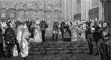 El Matrimonio del Duque y la Duquesa de Albany, 27 de abril de 1882, 1900