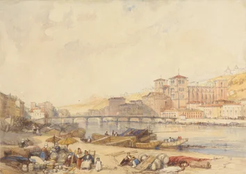 Lyon desde el muelle del Ródano