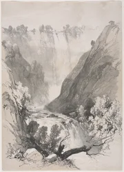 Bocetos en casa y en el extranjero: Cataratas de Terni, 1830