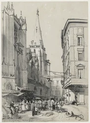 Bocetos en casa y en el extranjero: Iglesia de St. Hezier en Lyon, octubre de 1832