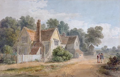 Vista en Dorking, Surrey, siglo XIX