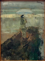 La dama en el rompeolas