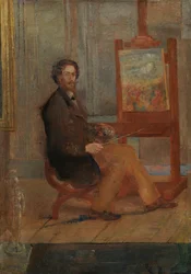 Ensor en su caballete