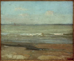 Paisaje marino gris